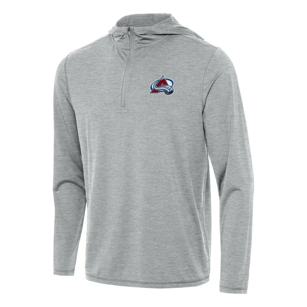 Colorado Avalanche Antigua Tidy Quarter-Zip Hoodie - Heather Gray - NHL 202233645