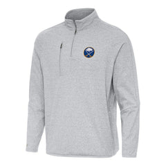 Buffalo Sabres Antigua Certain Quarter-Zip Tri-Blend Sweatshirt - Heather Gray - NHL 202233927