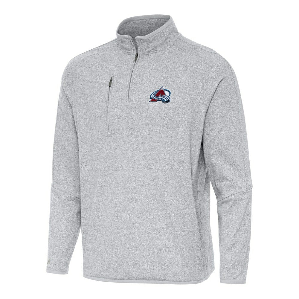 Colorado Avalanche Antigua Certain Quarter-Zip Tri-Blend Sweatshirt - Heather Gray - NHL 202233931
