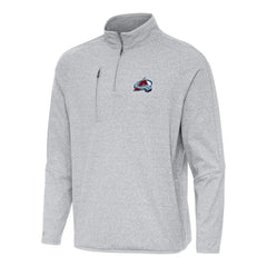 Colorado Avalanche Antigua Certain Quarter-Zip Tri-Blend Sweatshirt - Heather Gray - NHL 202233931