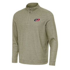 Carolina Hurricanes Antigua Subtle Quarter-Zip Sweatshirt - Olive - NHL 202233941