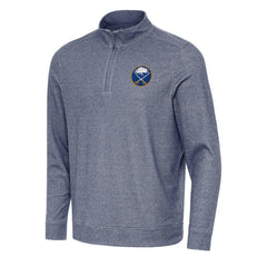 Buffalo Sabres Antigua Subtle Quarter-Zip Sweatshirt - Heather Navy - NHL 202233954