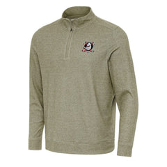 Anaheim Ducks Antigua Subtle Quarter-Zip Sweatshirt - Olive - NHL 202233956