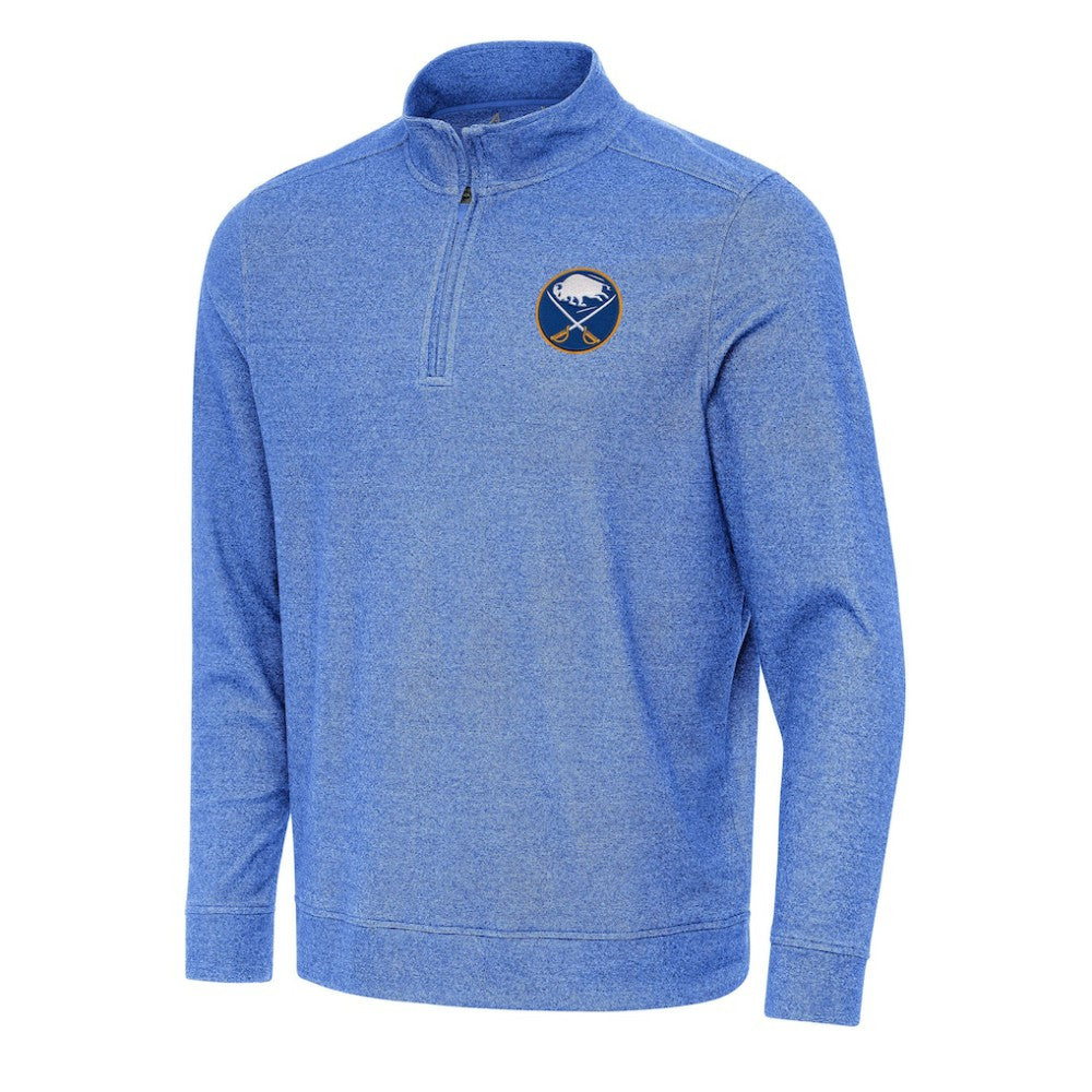 Buffalo Sabres Antigua Subtle Quarter-Zip Sweatshirt - Heather Royal - NHL 202233959
