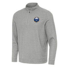 Buffalo Sabres Antigua Subtle Quarter-Zip Sweatshirt - Heather Gray - NHL 202233960