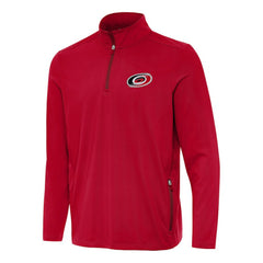 Carolina Hurricanes Antigua Perilous Quarter-Zip Sweatshirt - Red - NHL 202233976