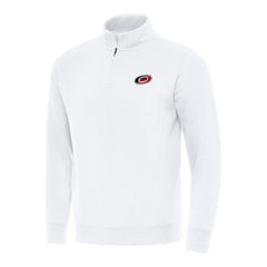 Carolina Hurricanes Antigua Victory Quarter-Zip Mock Sweatshirt - White - NHL 202234007