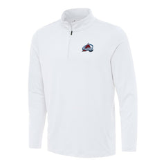 Colorado Avalanche Antigua Reprocess Quarter-Zip Top - White - NHL 202234108