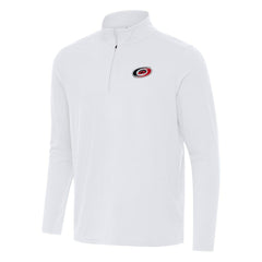 Carolina Hurricanes Antigua Intent Quarter-Zip Top - White - NHL 202234354