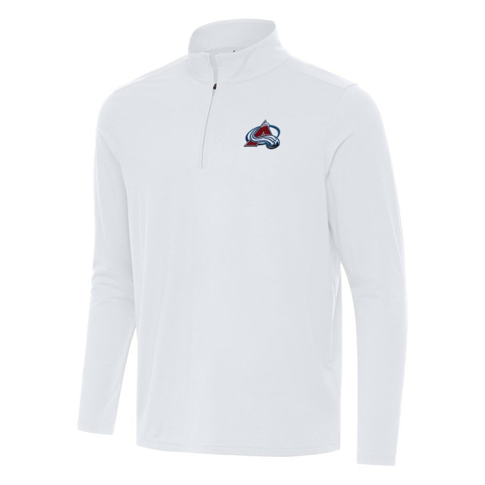 Colorado Avalanche Antigua Intent Quarter-Zip Top - White - NHL 202234358