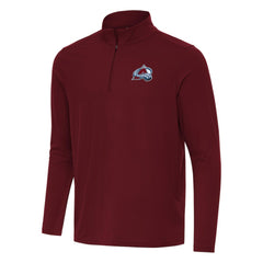 Colorado Avalanche Antigua Intent Quarter-Zip Top - Burgundy - NHL 202234365