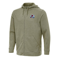 Colorado Avalanche Antigua Effortless Full-Zip Hoodie Jacket - Olive - NHL 202234366