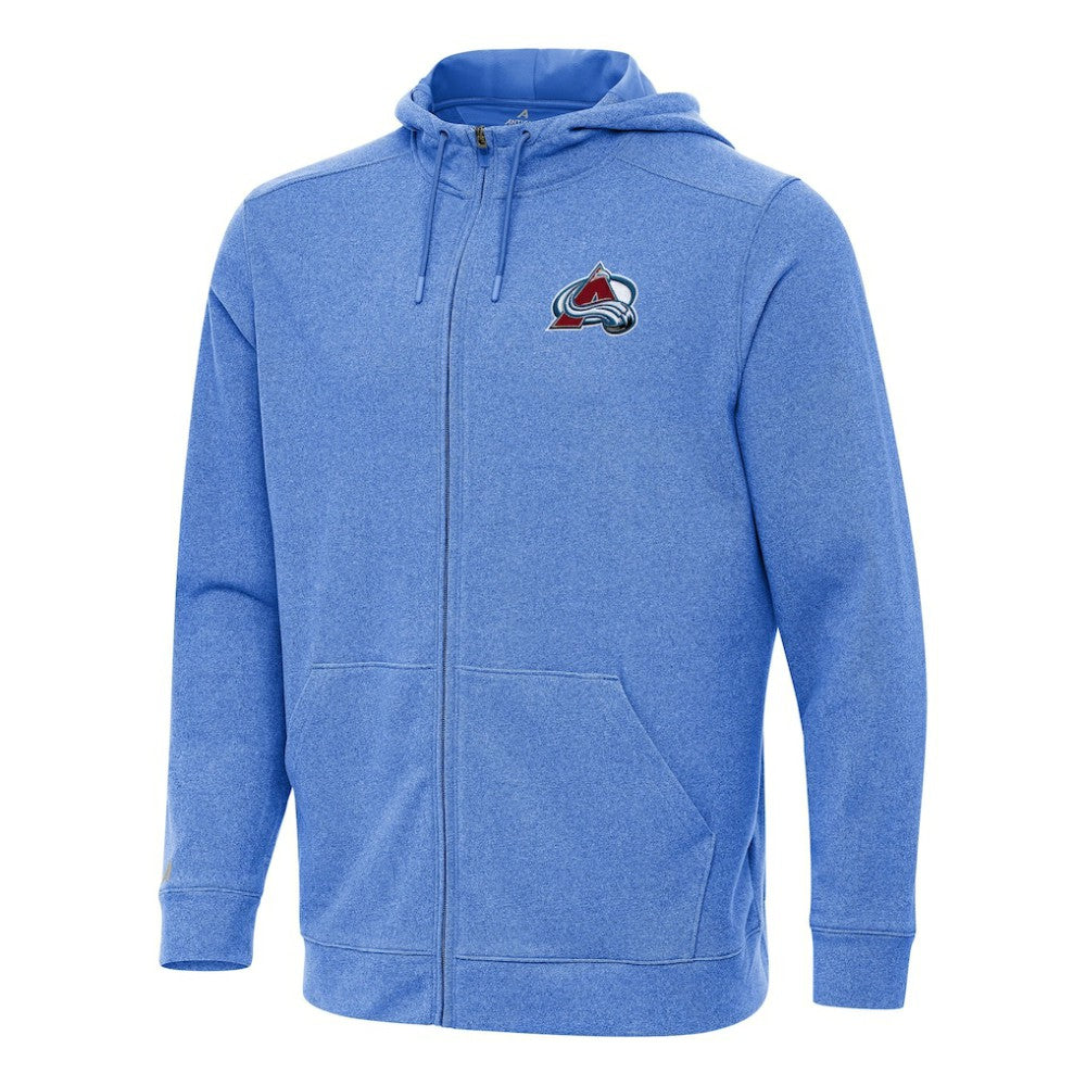 Colorado Avalanche Antigua Effortless Full-Zip Hoodie Jacket - Heather Royal - NHL 202234382