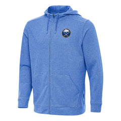 Buffalo Sabres Antigua Effortless Full-Zip Hoodie Jacket - Heather Royal - NHL 202234392