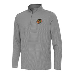 Chicago Blackhawks Antigua Twine Quarter-Zip Top - Black - NHL 202234660