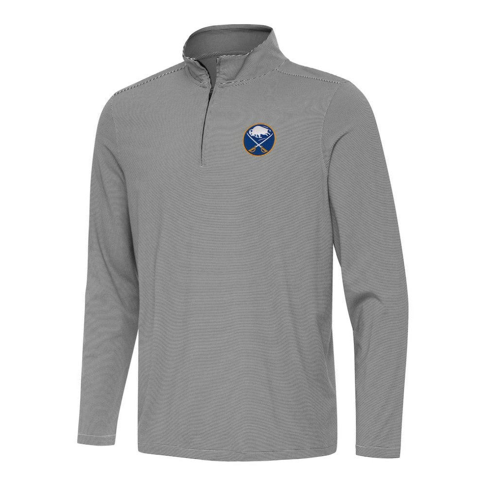 Buffalo Sabres Antigua Twine Quarter-Zip Top - Black - NHL 202234667
