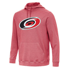 Carolina Hurricanes Antigua Cloud Pullover Hoodie - Heather Red - NHL 202234893