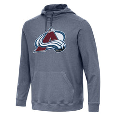 Colorado Avalanche Antigua Cloud Pullover Hoodie - Heather Navy - NHL 202234901