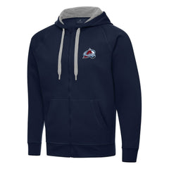 Colorado Avalanche Antigua Big & Tall Victory Full-Zip Hoodie - Navy - NHL 202235029
