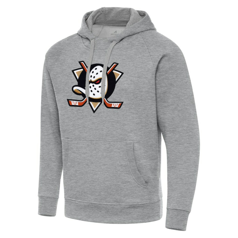 Anaheim Ducks Antigua Big & Tall Victory Pullover Hoodie - Heather Gray - NHL 202235054