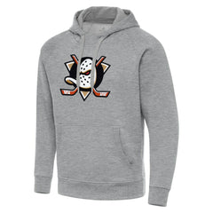 Anaheim Ducks Antigua Big & Tall Victory Pullover Hoodie - Heather Gray - NHL 202235054