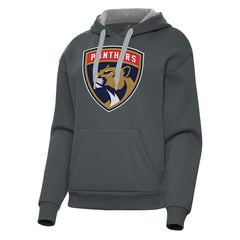 Florida Panthers Antigua Women's Victory Pullover Hoodie - Charcoal - NHL 202235583