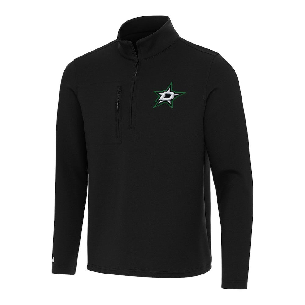 Dallas Stars Antigua Insider Quarter-Zip Top - Black - NHL 202235760