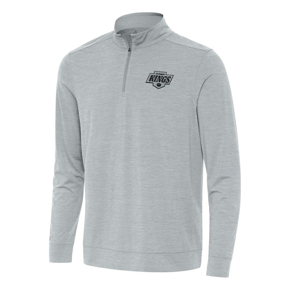 Los Angeles Kings Antigua Bright Quarter-Zip Top - Heather Gray - NHL 202235799