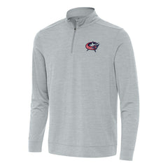 Columbus Blue Jackets Antigua Bright Quarter-Zip Top - Heather Gray - NHL 202235815