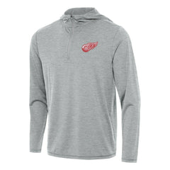 Detroit Red Wings Antigua Tidy Quarter-Zip Hoodie - Heather Gray - NHL 202235830