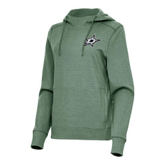 Dallas Stars Antigua Women's Justice Pullover Hoodie - Hunter Green - NHL 202235984