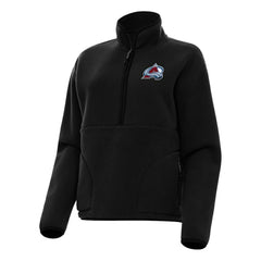 Colorado Avalanche Antigua Women's Figure Half-Zip Pullover Sweatshirt - Black - NHL 202236137