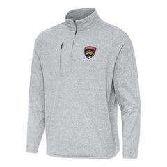 Florida Panthers Antigua Certain Quarter-Zip Tri-Blend Sweatshirt - Heather Gray - NHL 202236160