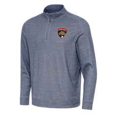 Florida Panthers Antigua Subtle Quarter-Zip Sweatshirt - Heather Navy - NHL 202236178