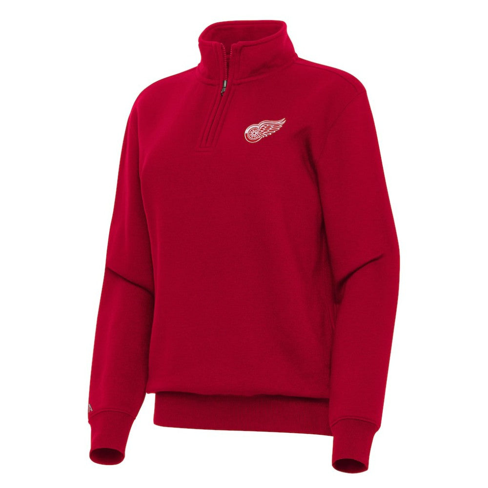 Detroit Red Wings Antigua Women's Victory Quarter-Zip Sweatshirt - Red - NHL 202236267