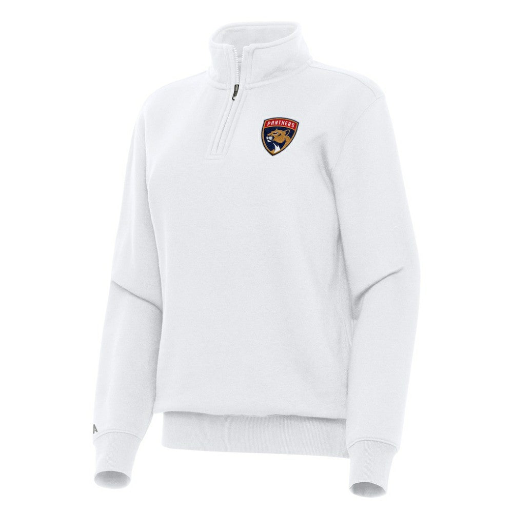 Florida Panthers Antigua Women's Victory Quarter-Zip Sweatshirt - White - NHL 202236272