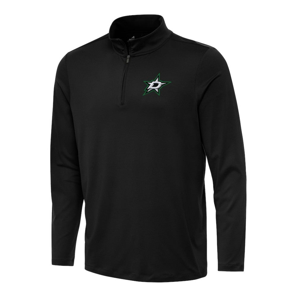 Dallas Stars Antigua Reprocess Quarter-Zip Top - Black - NHL 202236337