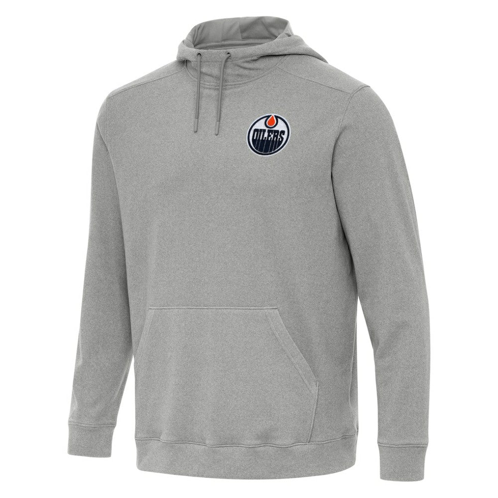 Edmonton Oilers Antigua Cloud Pullover Hoodie - Heather Gray - NHL 202236574