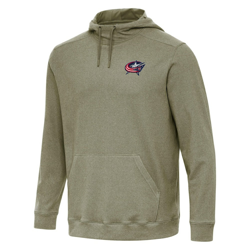 Columbus Blue Jackets Antigua Cloud Pullover Hoodie - Olive - NHL 202236582