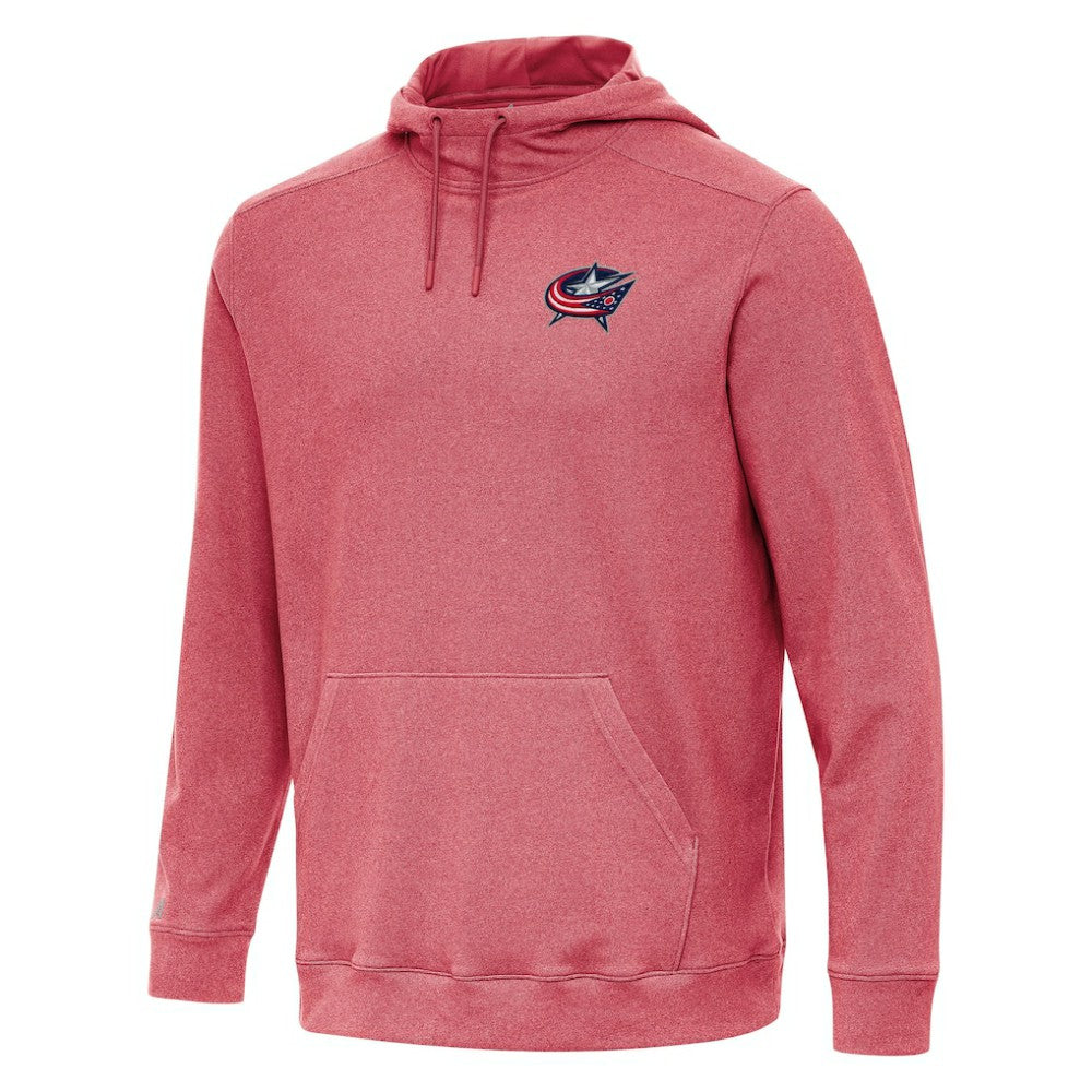 Columbus Blue Jackets Antigua Cloud Pullover Hoodie - Heather Red - NHL 202236595
