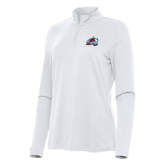 Colorado Avalanche Antigua Women's Reprocess Quarter-Zip Top - White - NHL 202236665
