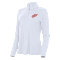 Detroit Red Wings Antigua Women's Intent Quarter-Zip Top - White - NHL 202236837