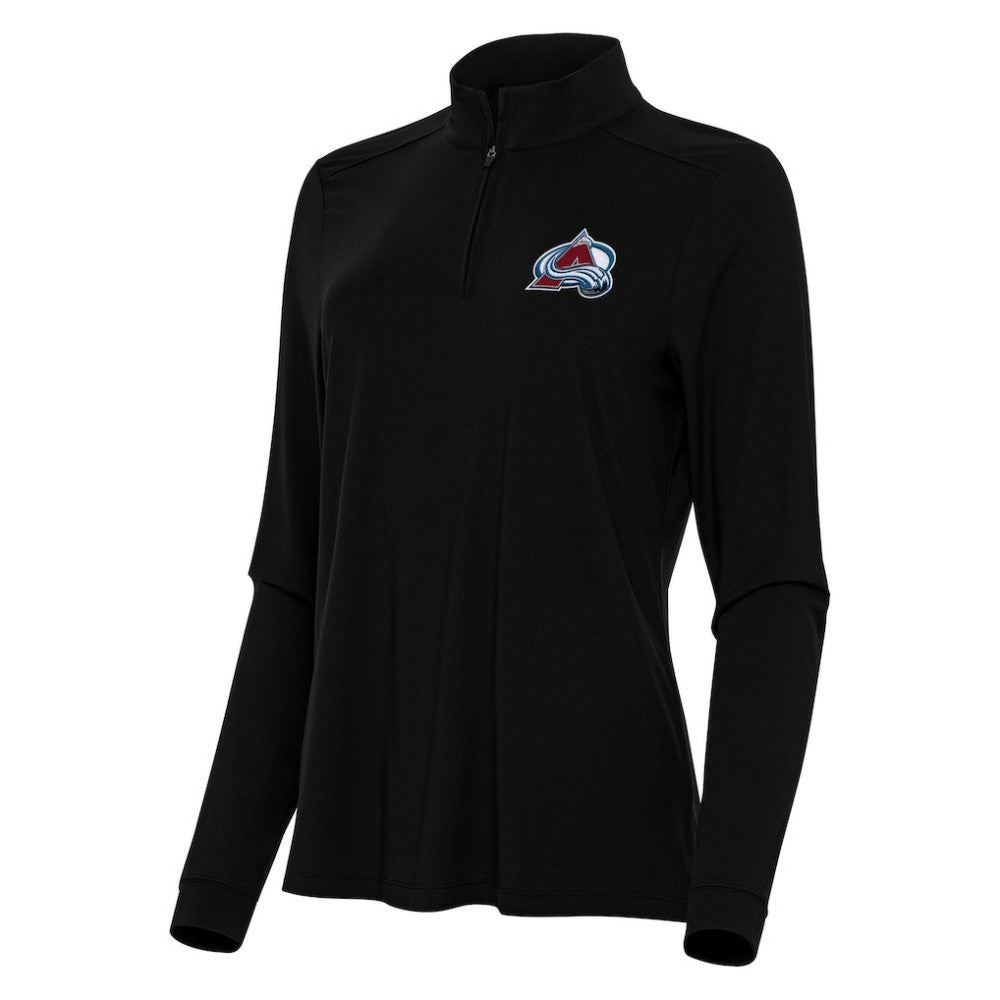 Colorado Avalanche Antigua Women's Intent Quarter-Zip Top - Black - NHL 202236861