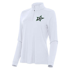 Dallas Stars Antigua Women's Intent Quarter-Zip Top - White - NHL 202236865