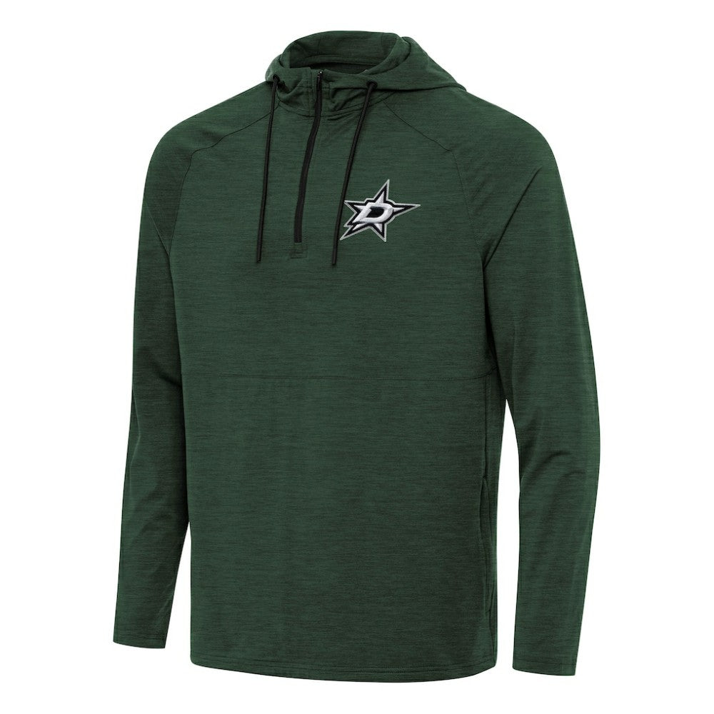 Dallas Stars Antigua Spikes Quarter-Zip Hoodie - Hunter Green - NHL 202237054