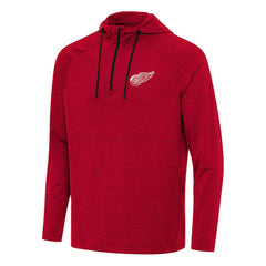Detroit Red Wings Antigua Spikes Quarter-Zip Hoodie - Heather Red - NHL 202237055