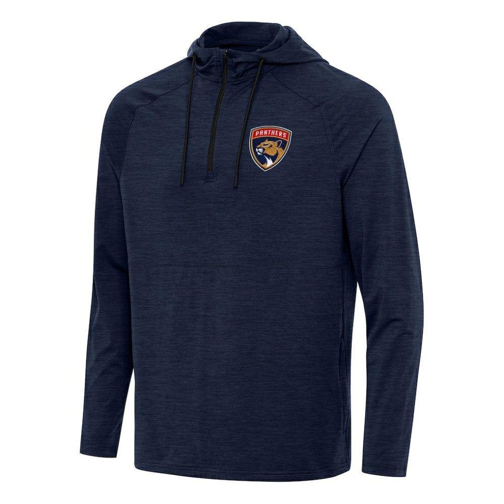 Florida Panthers Antigua Spikes Quarter-Zip Hoodie - Heather Navy - NHL 202237062