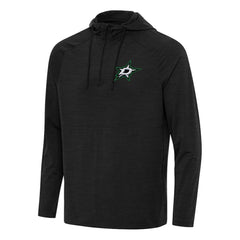 Dallas Stars Antigua Spikes Quarter-Zip Hoodie - Heather Black - NHL 202237070