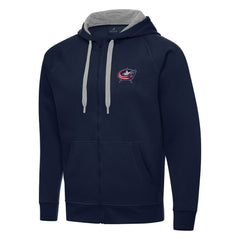 Columbus Blue Jackets Antigua Big & Tall Victory Full-Zip Hoodie - Navy - NHL 202237123