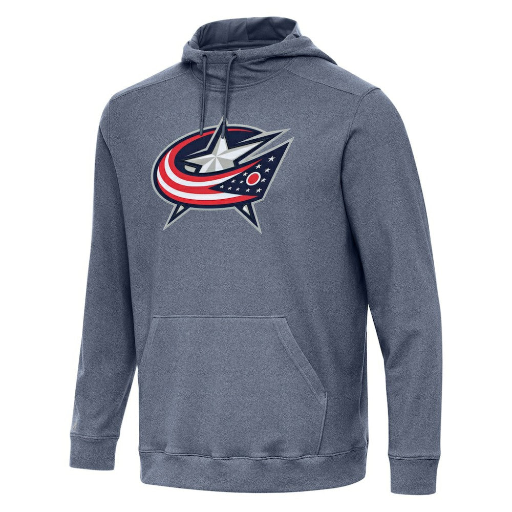 Columbus Blue Jackets Antigua Cloud Pullover Hoodie - Heather Navy - NHL 202237195